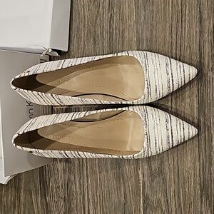 Calvin Klein Black and white heels